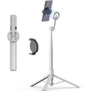 image:imageTONEOF 68 Magnetic Tripod Beige Gray Bundle with Phone Mount Black1 Pack Quick Installation amp Easy Removal Clip for All PhonesMagnetic TripodSmartphone Magnet Mounts