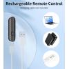image:imagePhone Selfie Stick Tripod Rechargeable Remote Portable Wireless Remotes Shutter Compatible with Smartphones for CX609 Tripod OrangeBlack