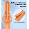 image:imagePhone Selfie Stick Tripod Rechargeable Remote Portable Wireless Remotes Shutter Compatible with Smartphones for CX609 Tripod OrangeOrange