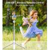 image:imagePhone Selfie Stick Tripod Rechargeable Remote Portable Wireless Remotes Shutter Compatible with Smartphones for CX609 Tripod OrangeWhite