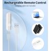 image:imagePhone Selfie Stick Tripod Rechargeable Remote Portable Wireless Remotes Shutter Compatible with Smartphones for CX609 Tripod OrangeWhite