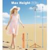 image:imageTONEOF 68 Magnetic Selfie Stick Tripod with Aluminum Strong Magnetic Holder for Magsafe 360 Rotatable Travel Phone Tripod Stand with Metal Ring amp Rechargeable Remote for iPhoneAndroidPinkOrange