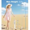 image:imageTONEOF 68 Magnetic Selfie Stick Tripod with Aluminum Strong Magnetic Holder for Magsafe 360 Rotatable Travel Phone Tripod Stand with Metal Ring amp Rechargeable Remote for iPhoneAndroidPinkWhite