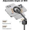image:imageTONEOF 68 Magnetic Selfie Stick Tripod with Aluminum Strong Magnetic Holder for Magsafe 360 Rotatable Travel Phone Tripod Stand with Metal Ring amp Rechargeable Remote for iPhoneAndroidPinkBlack
