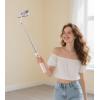 image:imageTONEOF 68 Magnetic Selfie Stick Tripod with Aluminum Strong Magnetic Holder for Magsafe 360 Rotatable Travel Phone Tripod Stand with Metal Ring amp Rechargeable Remote for iPhoneAndroidPinkPink