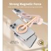 image:imageTONEOF 68 Magnetic Selfie Stick Tripod with Aluminum Strong Magnetic Holder for Magsafe 360 Rotatable Travel Phone Tripod Stand with Metal Ring amp Rechargeable Remote for iPhoneAndroidPinkPink