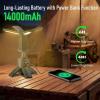 image:imageUBeesize Telescopic Camping Lights with Stand 14000mAh Rechargeable Camping Lantern with Display Hook and IPX5 Waterproof Outdoor Camping Lights for Travel Fishing Emergency Usecamping light with stand
