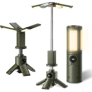 image:imageUBeesize Telescopic Camping Lights with Stand 14000mAh Rechargeable Camping Lantern with Display Hook and IPX5 Waterproof Outdoor Camping Lights for Travel Fishing Emergency Usecamping light with stand