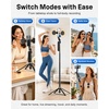 image:imageUBeesize 70 Auto Face Tracking Phone Tripod for iPhone amp Camera with Light  360 Auto Follow Selfie Stick Mode Dual Mini Ring Lights amp Remote for Video Recording Live Streaming and Content Creation70in