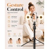 image:imageUBeesize 70 Auto Face Tracking Phone Tripod for iPhone amp Camera with Light  360 Auto Follow Selfie Stick Mode Dual Mini Ring Lights amp Remote for Video Recording Live Streaming and Content Creation71in