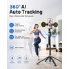 image:imageUBeesize 70 Auto Face Tracking Phone Tripod for iPhone amp Camera with Light  360 Auto Follow Selfie Stick Mode Dual Mini Ring Lights amp Remote for Video Recording Live Streaming and Content Creation70in