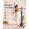 image:imageUBeesize 70 Auto Face Tracking Phone Tripod for iPhone amp Camera with Light  360 Auto Follow Selfie Stick Mode Dual Mini Ring Lights amp Remote for Video Recording Live Streaming and Content Creation71in