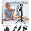 image:imageUBeesize 70 Magnetic Selfie Stick Tripod for iPhone MagSafe Tripod with 2in1 Phone Clamp amp 14 Screw Mount Phone Tripod Stand with Remote 4Leg Stable Selfie Stick for Camera amp GoPro70in