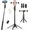 image:imageUBeesize 70 Auto Face Tracking Phone Tripod for iPhone amp Camera with Light  360 Auto Follow Selfie Stick Mode Dual Mini Ring Lights amp Remote for Video Recording Live Streaming and Content Creation71in